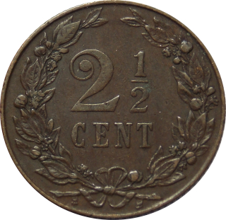 Holandsko 2 1/2 Cents 1906