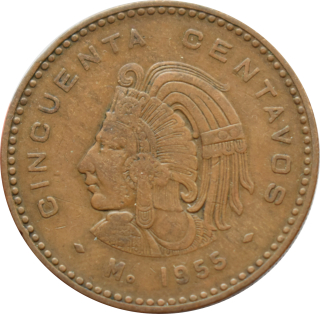 Mexiko 50 Centavos 1955