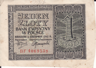Poľsko 1 Zloty 1941