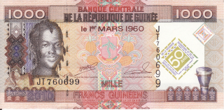 Guinea 1000 francs 2010
