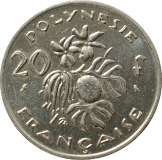 Francúzska Polynézia 20 Francs 1973