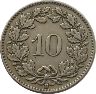 Švajčiarsko 10 Rappen 1930