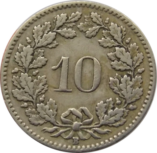 Švajčiarsko 10 Rappen 1920