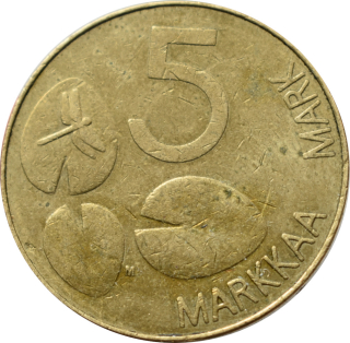 Fínsko 5 Markkaa 1994
