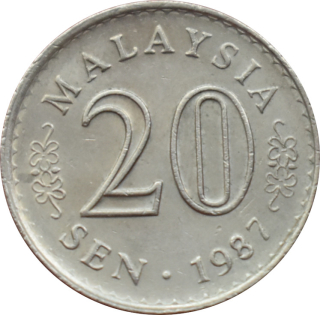 Malajzia 20 Sen 1987