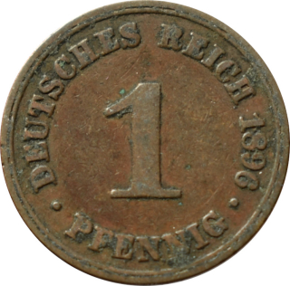 Nemecko - Nemecká ríša 1 Pfennig 1896 A