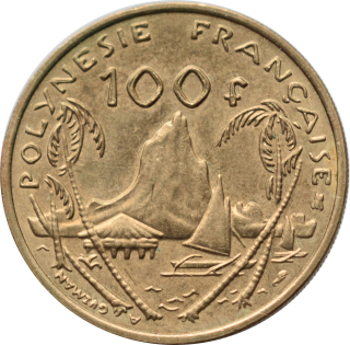 Francúzska Polynézia 100 Francs 1995