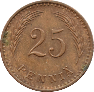 Fínsko 25 Penniä 1941