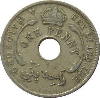 Britská Západná Afrika 1 Penny 1919 H