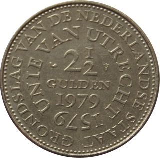 Holandsko 2 1/2 Gulden 1979