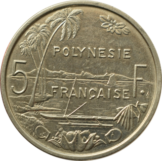 Francúzska Polynézia 5 Francs 1982