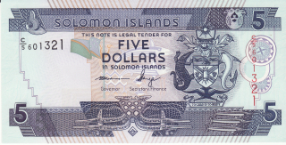Šalamúnove ostrovy 5 Dollars 2013