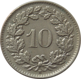 Švajčiarsko 10 Rappen 1948
