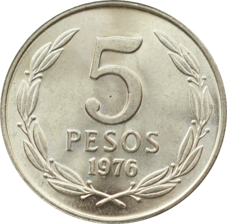 Čile 5 Pesos 1976