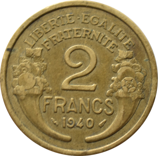 Francúzsko 2 Francs 1940