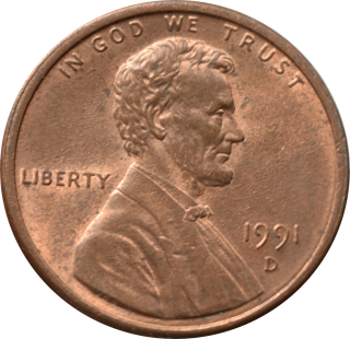 Spojené štáty 1 Cent 1991 D