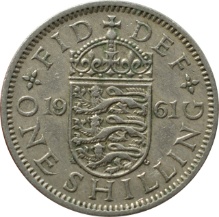 Anglicko 1 Shilling 1961