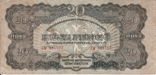 Maďarsko 20 Pengő 1944