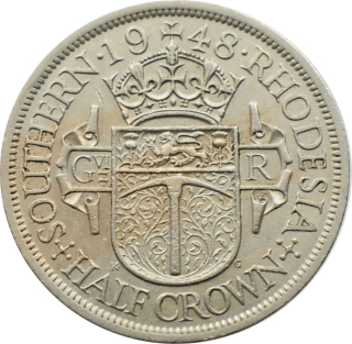 Južná Rodézia 1/2 Crown 1948