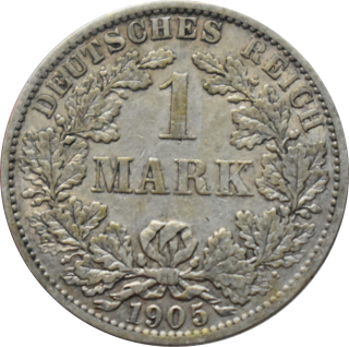 Nemecko - Nemecká ríša 1 Mark 1905 A