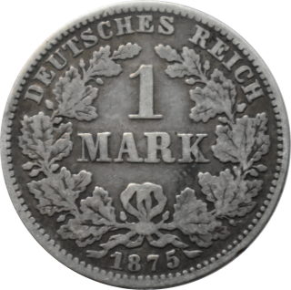 Nemecko - Nemecká ríša 1 Mark 1875 G