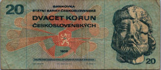 Československo 20 Korun 1970