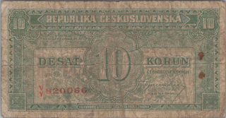 Československo 10 Korun 1950