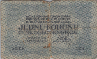 Československo 1 Koruna 1919
