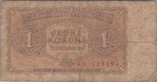 Československo 1 Koruna 1953