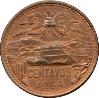 Mexiko 20 Centavos 1964