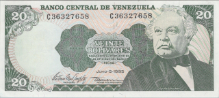 Venezuela 20 Bolivares 1995