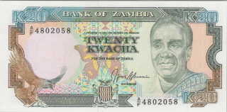 Zambia 20 Kwacha 1989