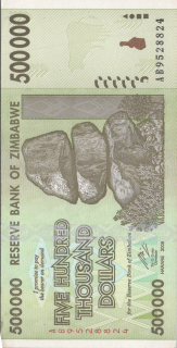 Zimbabwe 500000 Dollars 2008