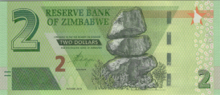 Zimbabwe 2 Dollars 2019