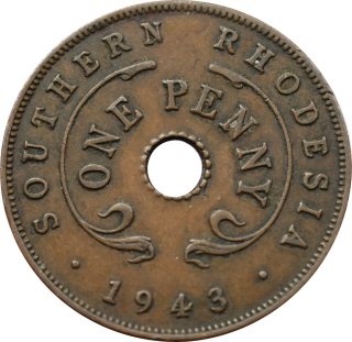 Južná Rodézia 1 Penny 1943