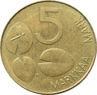 Fínsko 5 Markkaa 1993