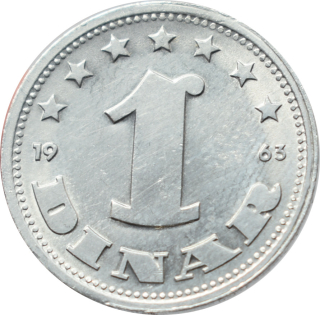 Juhoslávia 1 Dinar 1963