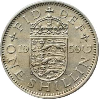 Anglicko 1 Shilling 1959