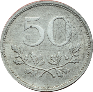Rakúsko 50 Heller 1918