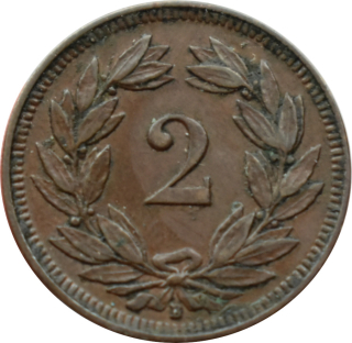 Švajčiarsko 2 Rappen 1912