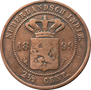 Holandská východná India 2 1/2 cents 1899