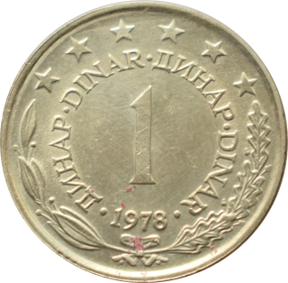 Juhoslávia 1 Dinar 1978