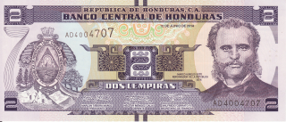 Honduras 2 Lempiras 2014
