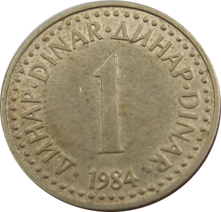 Juhoslávia 1 Dinar 1984