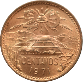 Mexiko 20 Centavos 1971