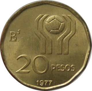 Argentína 20 Pesos 1977