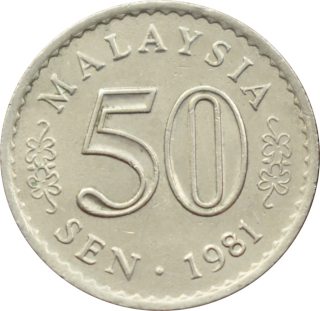 Malajzia 50 Sen 1981
