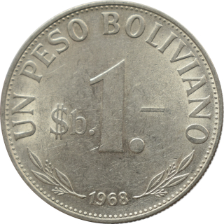 Bolívia 1 Peso 1968
