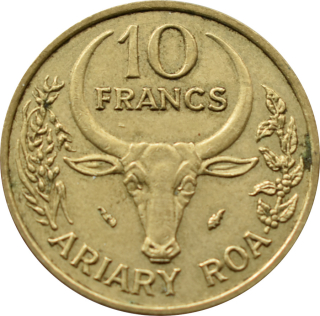 Madagaskar 10 Francs 1984