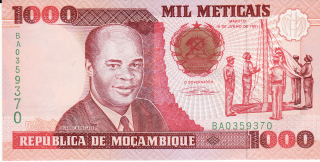 Mozambik 1000 Meticais 1991